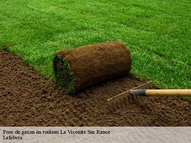 Pose de gazon en rouleau la-vicomte-sur-rance-22690 Lefebvre