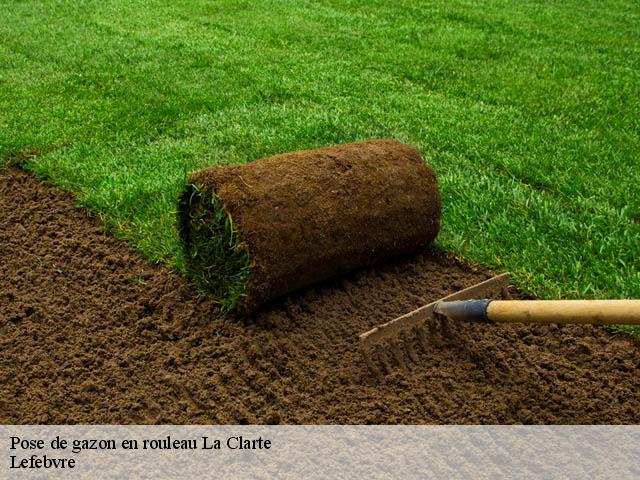 Pose de gazon en rouleau la-clarte-22700 Lefebvre